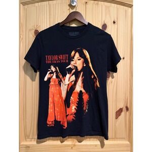 Taylor Swift The Eras‎ Tour 2023-2024 Concert T-Shirt Black Small Tour Dates Tee